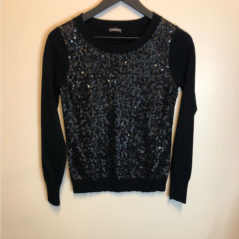Express Sequin Sweater - image 1